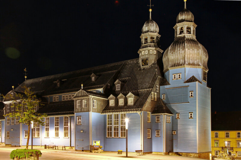 Marktkirchplatz und Marktkirche Clausthal-Zellerfeld