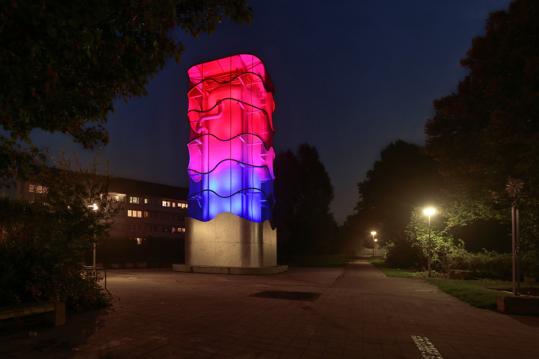 2.Außenbeleuchtung Fassadenbeleuchtung Wärmespeicher Hildesheim Lichtplanung