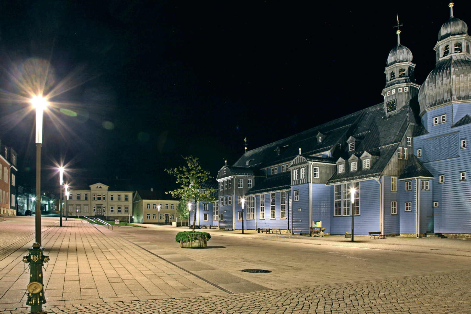 2.Außenbeleuchtung öffentlicher Raum Kirchplatz In Freyburg Lichtdesign