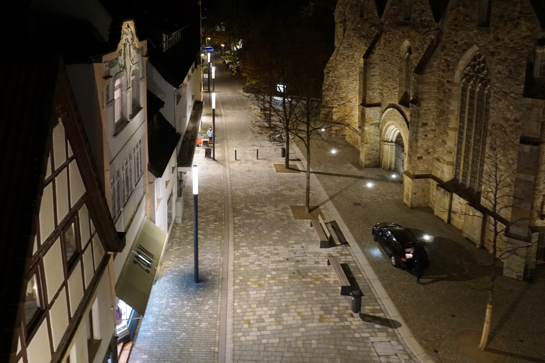 3.Außenbeleuchtung Stadlichtkonzepte Herford Neuer Markt Herford Lichtplanung