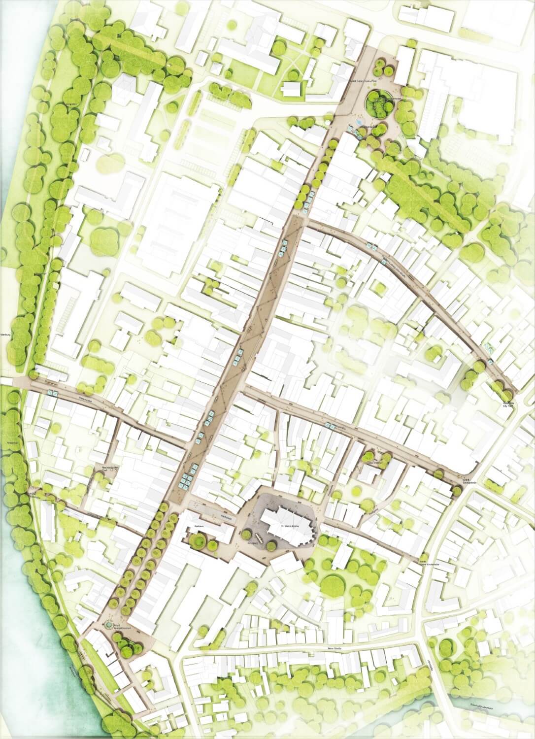 3.Außenbeleuchtung Stadlichtkonzepte Nienburg Lichtplanung 1500w