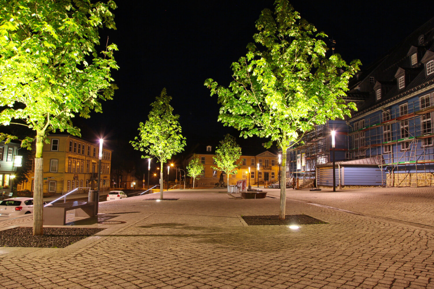 3.Außenbeleuchtung öffentlicher Raum Kirchplatz In Freyburg Lichtdesign