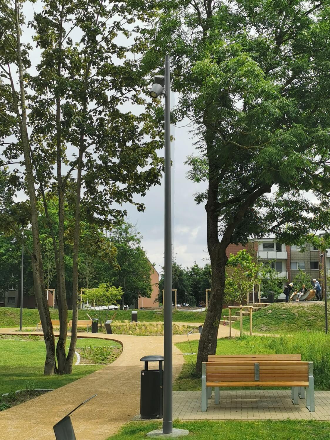 4.Außenbeleuchtung Parkbeleuchtung Parkanlage Bergen Lichtdesign 1500w